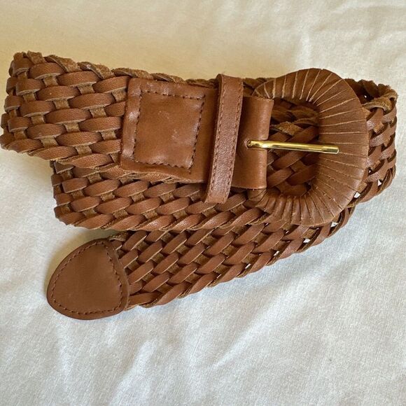 Vintage New York Studio Braided Belt Genuine Leather‎ Women's Medium Woven - Picture 3 of 7